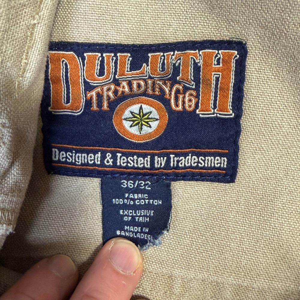 Duluth Trading Co Pro Double Knee Fire Hose Cargo Work Pants Mens 36x31 Workwear - Picture 3 of 12